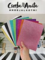 Öntapadós csillogós dekorgumi szett