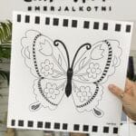 "One more" kollekció - 30X30 cm-es számfestő vászon