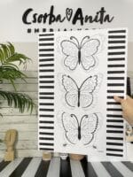 "One more" kollekció - 50X70 cm-es, pillangómintás vászon - Image 2