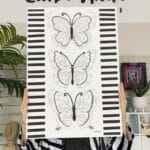 "One more" kollekció - 50X70 cm-es, pillangómintás vászon