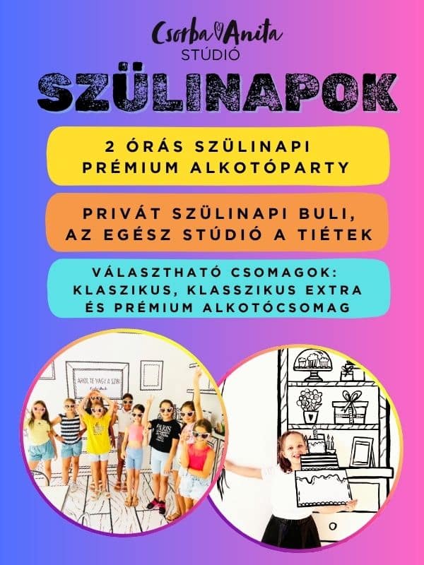 Születésnapi party a CsorbaAnita Stúdióban