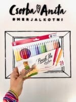 24 darabos ecsetfilc szett