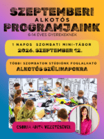 Szeptemberi Gyermekprogramok